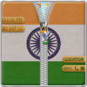 Indian Flag Zipper Screen Lock