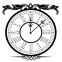 Vintage Analog Clock Widget