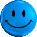 Smiley Blue Face Icon Theme