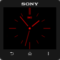 Red Style clock widget