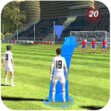 tiro libre de fútbol 3D