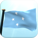 माइक्रोनेशिया झंडा 3D निशुल्क