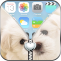 Love Puppy Zipper Lock Screen