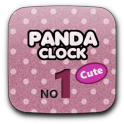 Panda Clock No1 Cute