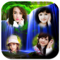 Waterfall photo collage frames