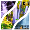 Hintergrundbilder Waterfall 4K