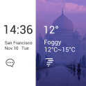 City Weather & Clock widget