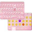 Rose Gold Emoji Keyboard Theme
