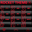 Theme Dark Red Glas Rocketdial