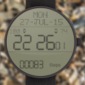 LCD Watch face with Steps