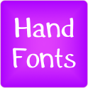 Hand Fonts pour FlipFont libre
