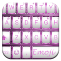 Frame WhitePink Emoji Tastatur