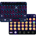 Blue Tech Emoji Keyboard Theme