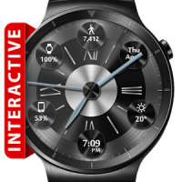 Brushed Metal HD Watch Face & Clock Widget