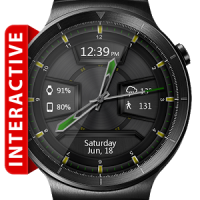 Daring Graphite HD WatchFace Widget Live Wallpaper