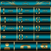 Abstract Turquoise Dialer theme