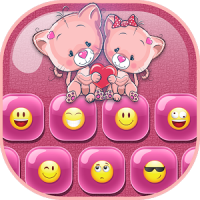 Pink Love Emoji Keyboard