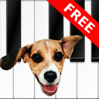 Собака и щенок фортепиано