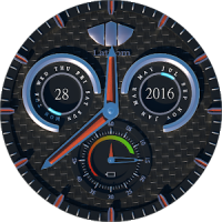 Lathom Rugged Black Android Wear Watch Face