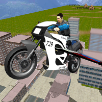 Flying Police Bike Simulator