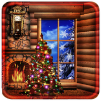 Christmas Fireplace live wallpaper