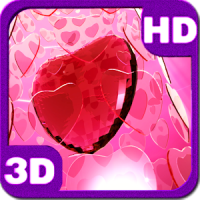 3D Valentine's Ruby Heart Free