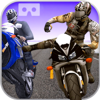 VR Highway Racing Stunt Rider -VR Bike Attack RacE