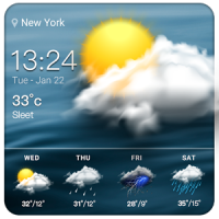 Daily weather forecast widget app