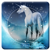 Unicorn Horse HD Analog Clock