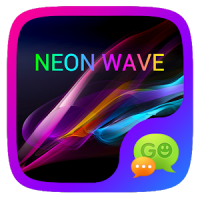 GO SMS PRO NEON WAVE THEME