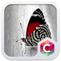 Red Butterfly C Launcher Theme