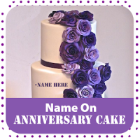 Name On Anniversary Cake