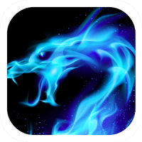 Blue Flaming Dragon Theme