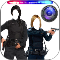 Police Woman Photo Maker Cam