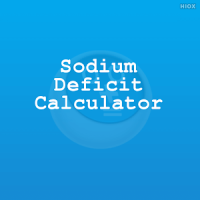 Sodium / Na Deficit Calculator