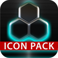 GLOW Turquoise icon pack HD 3D
