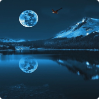 Blue Moon Live Wallpaper HD