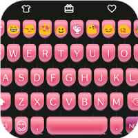 Pink Type Writer Keyboard Skin