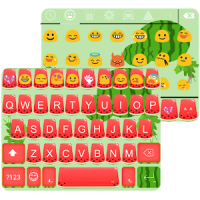 Sweet Watermelon Vitamin Emoji Keyboard Skin