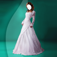 Hochzeitskleid -Foto-Montage