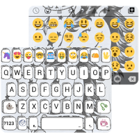 Unicorn Emoji Keyboard Theme