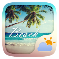 Beach GO Weather Widget Theme