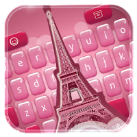 Teclado de color rosa París