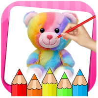 Little Teddy Bear Coloring Book Game