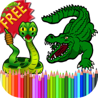 Coloring Book Reptiles