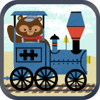 子供向け列車ゲーム：動物園鉄道車両パズル