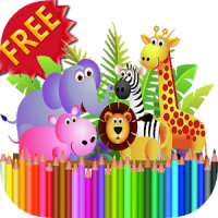 Coloring Book Zoo Animals