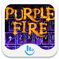 Purple Fire Keyboard Theme