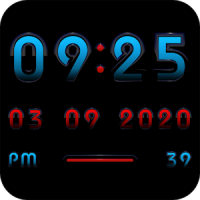 ALPHA Digital Clock Widget