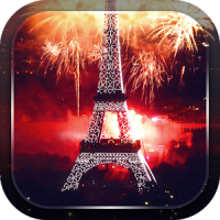 에펠 탑의 불꽃 놀이